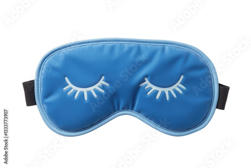 Soft Blue Sleep Mask with Whimsical Eye Design for Restful Nights