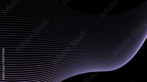 Neon Wave Lines Motion Background in 4K, wave lines motion background, abstract wave lines, flowing curved lines, glowing streaks background