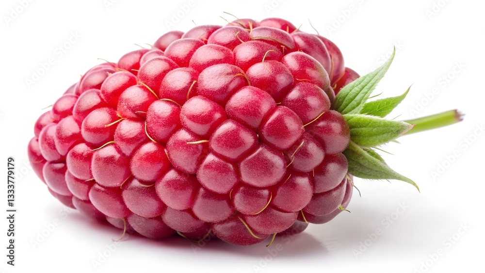 raspberry on white background raspberry on white background
