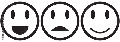 smile icon vector. smile emoticon icon. feedback. EPS 10.