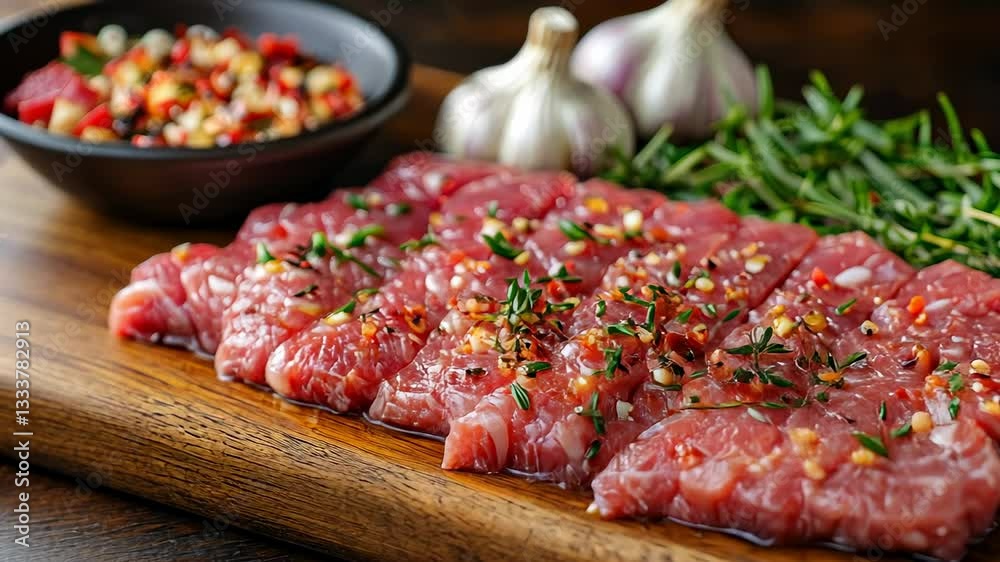 Marinated Beef Strips Ready for Grilling Marinated Beef Strips Ready for Grilling