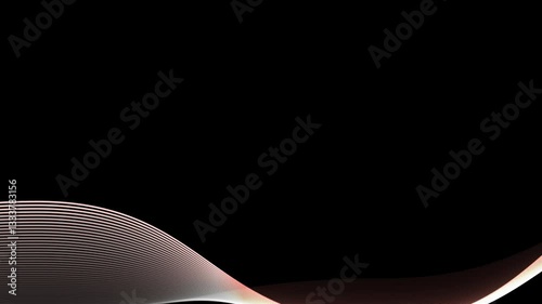 Soft Wave Lines Motion Background in 4K, wave lines motion background, abstract wave lines, glowing wave lines, glowing streaks background