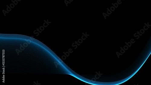 Smooth Wave Lines Motion Background in 4K, wave lines motion background, abstract wave lines, glowing wave lines, glowing streaks background