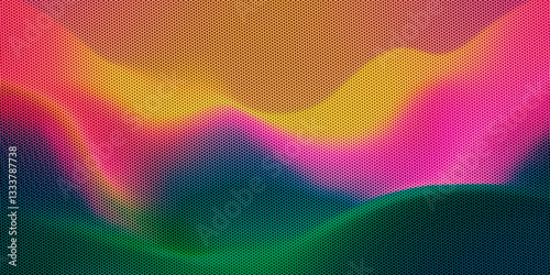 abstract rasterized background, bright vivid color gradient shape, texture poster header banner wallpaper cover design