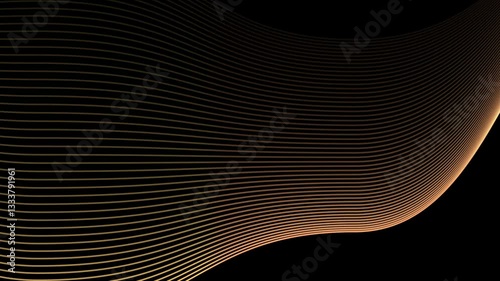 Wavy Line Motion Background in 4K, wave lines motion background, abstract wave lines, flowing curved lines, glowing streaks background