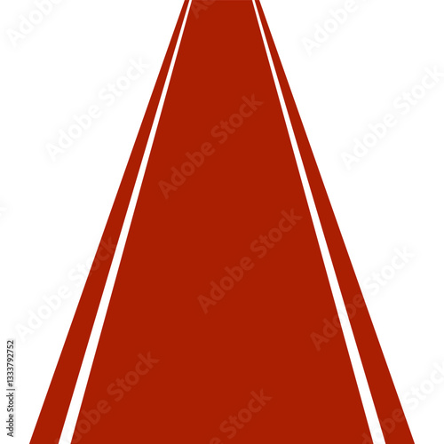 Red carpet for VIP persons Red Path Leading to Infinity