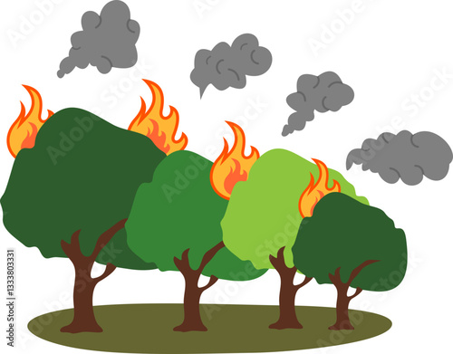 Forest Fires Illustration