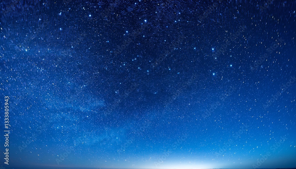 Obraz premium dark blue night sky and small twinkling stars abstraction minimalism there is no one in the photo astrology galaxy space background wallpaper texture