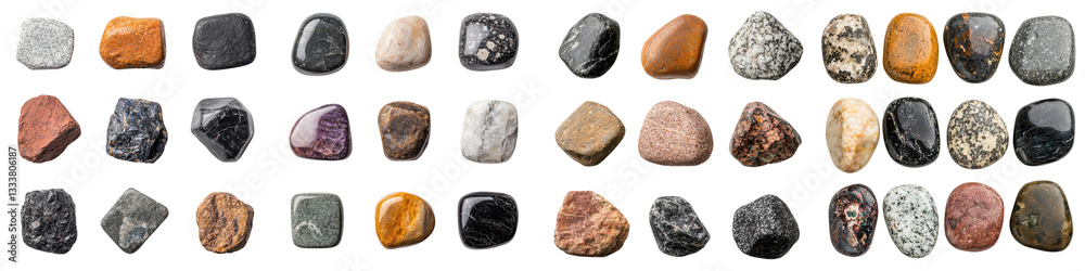 An assortment of various rocks and mineral samples showcasing the diverse textures shapes and colors found in the earth s natural formations An assortment of various rocks and mineral samples showcasing the diverse textures shapes and colors found in the earth s natural formations