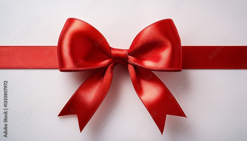 red ribbon bow isolated on transparent or white background red ribbon bow isolated on transparent or white background