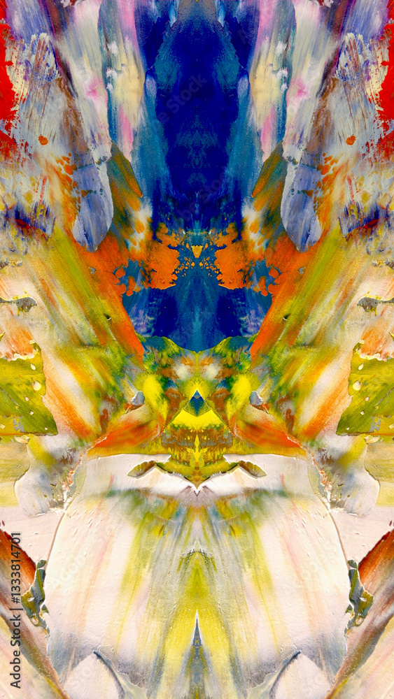 Fototapeta premium Abstract art background . Hand painting artwork on canvas .