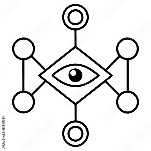 Modern Artificial Intelligence Symbols for Digital and Tech Projects
