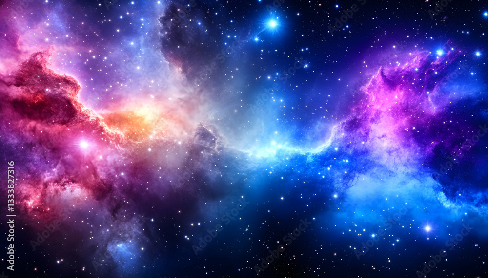 Obraz premium Colorful Nebula in Deep Space (1)