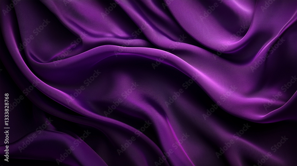 Obraz premium Purple fabric with a wave pattern