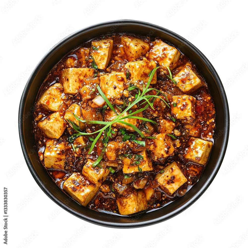 Mapo tofu isolated on transparent background Remove png, Clipping Path Mapo tofu isolated on transparent background Remove png, Clipping Path