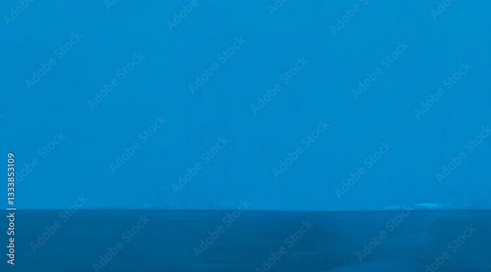 Pared y suelo azul Pared y suelo azul