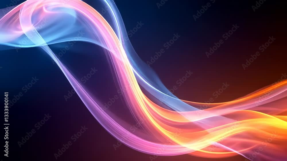 Abstract Colorful Wave Energy Flow, vibrant digital art Abstract Colorful Wave Energy Flow, vibrant digital art