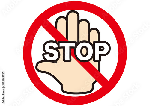 ストップ,立入禁止,止まれ,危険,危ない,禁止,警告,注意,制限,生活,防止,マーク,アイコン,進入禁止,入場禁止,手,事故防止,抑止,注意喚起,ピクトグラム,ピクトサイン,シンプル,シンボル,標識,要注意,注目,違反,警報,警戒,忠告,看板,用心,記号,デザイン,素材,イラスト