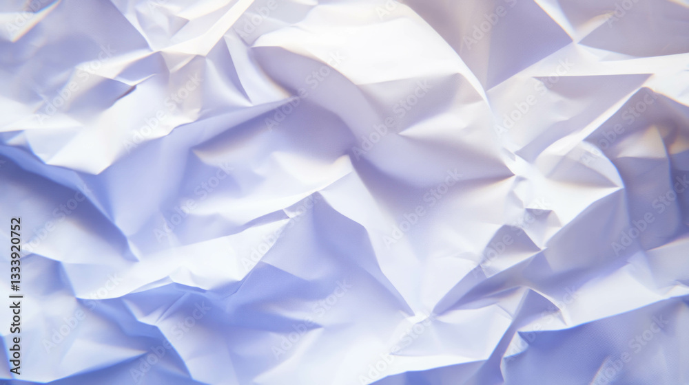 Naklejka premium Abstract lo fi folded paper texture with creases and chaotic patterns for artistic design