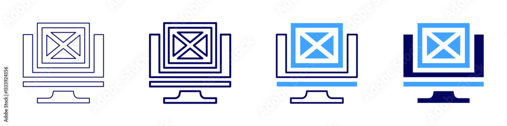Edit code icon in 4 different styles. Thin Line, Line, Bold Line, Duotone. Duotone style. Editable stroke Edit code icon in 4 different styles. Thin Line, Line, Bold Line, Duotone. Duotone style. Editable stroke