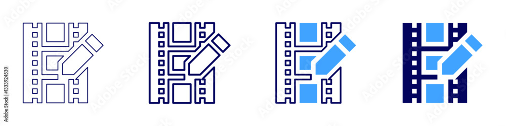 Edit font icon in 4 different styles. Thin Line, Line, Bold Line, Duotone. Duotone style. Editable stroke Edit font icon in 4 different styles. Thin Line, Line, Bold Line, Duotone. Duotone style. Editable stroke