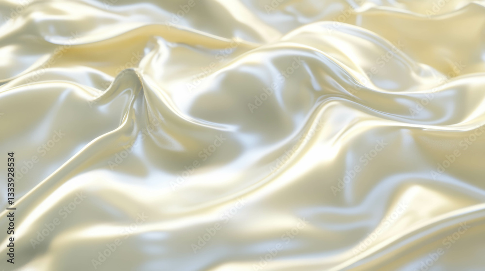 Fototapeta premium Elegant flowing satin texture with smooth waves for design