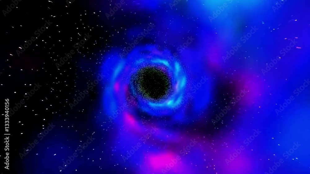 Ultra-detailed 4K wormhole travel through time and space, seamless journey across the universe, millions of stars, nebulae, cosmic tunnel, futuristic sci-fi scene with dynamic lighting