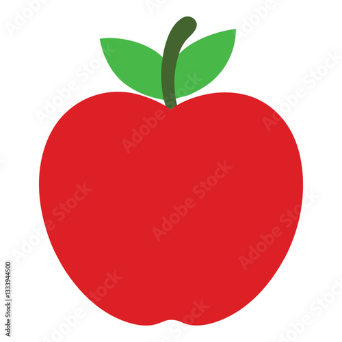 Red apple illustration. Apple Clip art