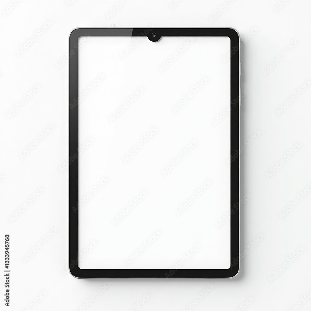 Tablet Device Mockup with White Background Tablet Device Mockup with White Background