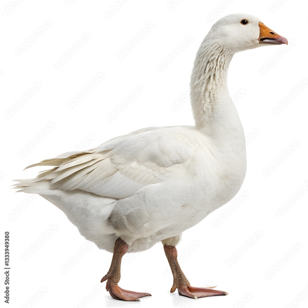goose isolated on white. duck isolated on white. a wild duck goose isolated on white. duck isolated on white. a wild duck