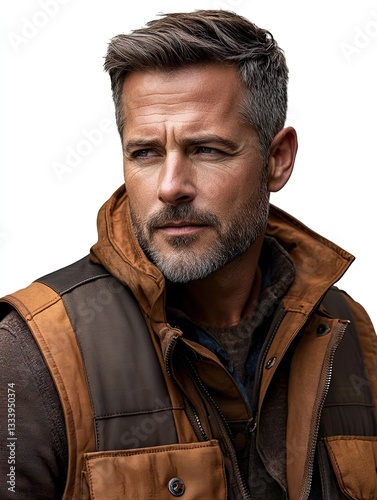 Portrait of a Man with Sun Kissed Skin Warm Lighting and Summer Vibes