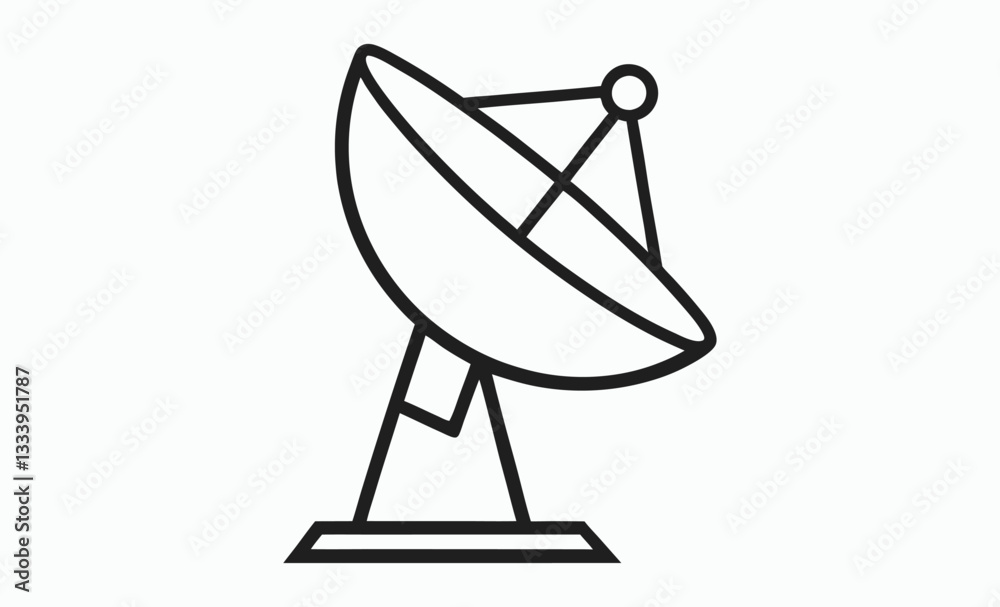 Satellite dish icon vector, satellite dish icon vector illustration graphic design Satellite dish icon vector, satellite dish icon vector illustration graphic design
