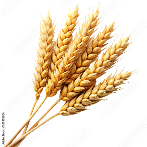 Wheat isolated on transparent background  
