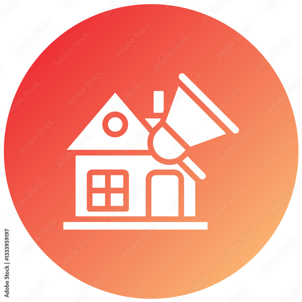 Vector Design House Marketing Icon Style Vector Design House Marketing Icon Style