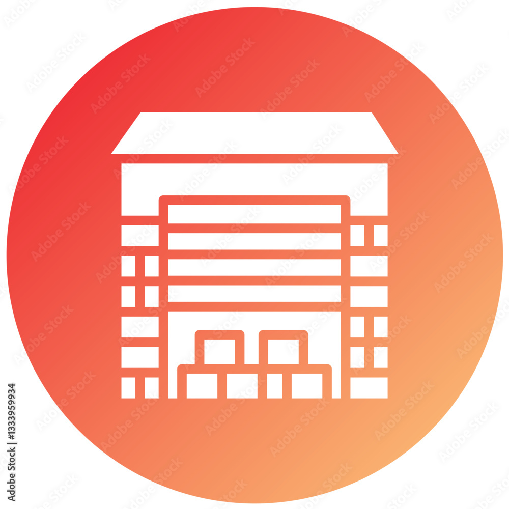 Vector Design Warehouse Icon Style Vector Design Warehouse Icon Style