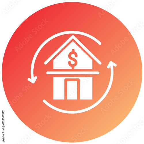 Vector Design Refinance Icon Style