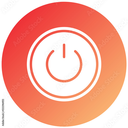 Vector Design Power Button Icon Style
