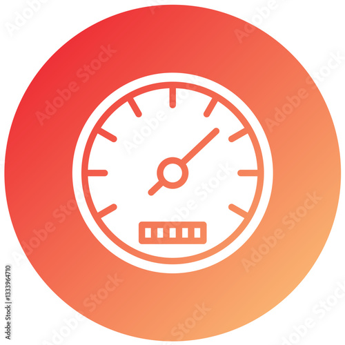 Vector Design Speedometer Icon Style