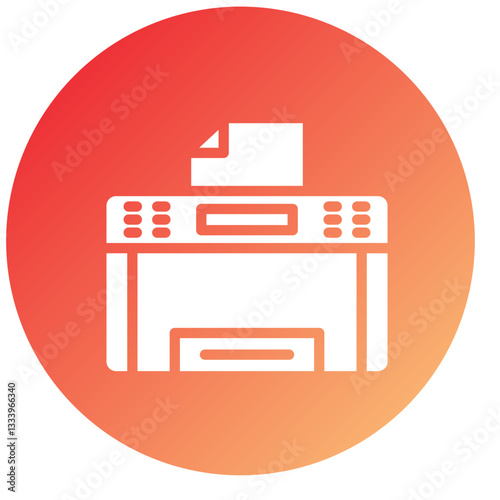 Vector Design Copy Machine Icon Style
