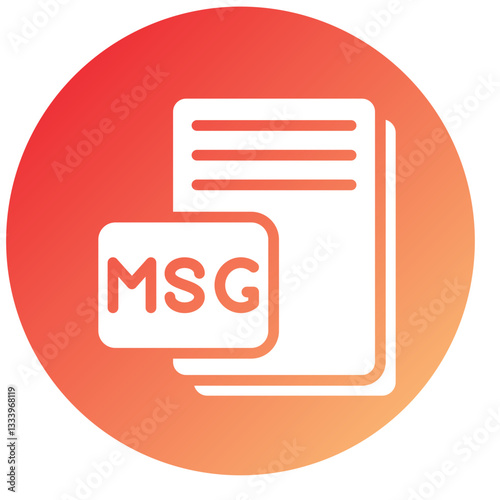 Vector Design MSG Icon Style