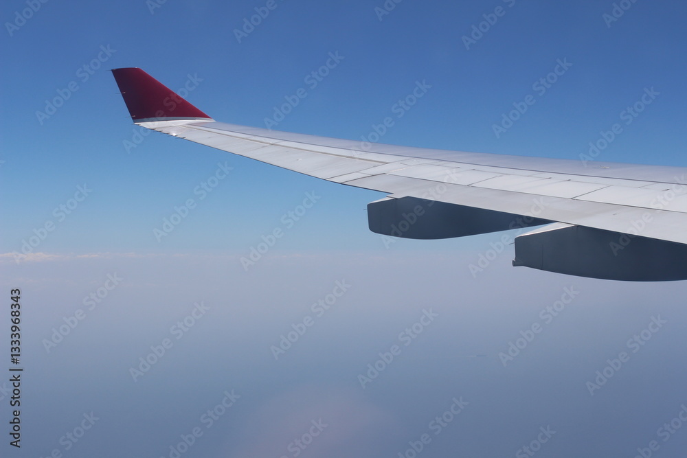 Obraz premium wing of airplane