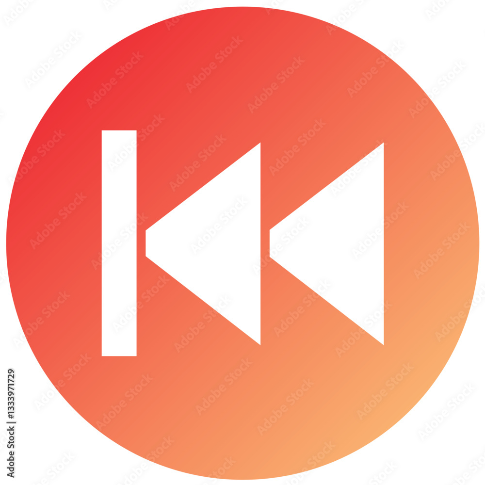 Vector Design Backward Icon Style Vector Design Backward Icon Style