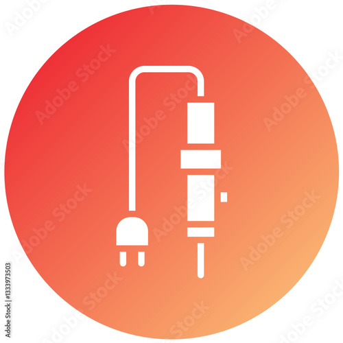 Soldering Iron Vector Design Icon Style