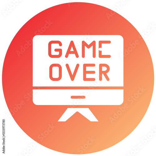 Game Over Vector Design Icon Style