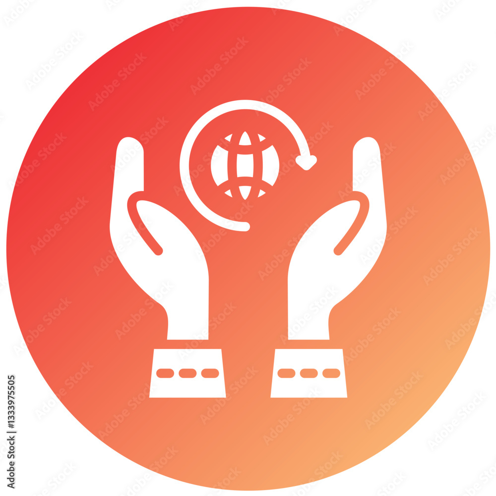 Eco System Protection Vector Design Icon Style