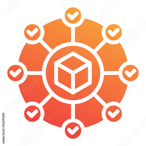 Supply Chain Network Icon
