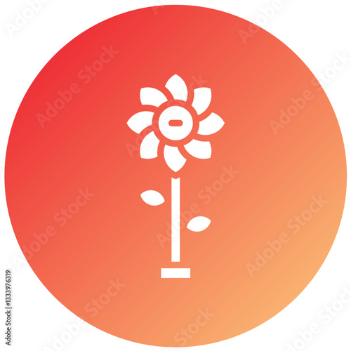 Virtual Flowers Vector Design Icon Style