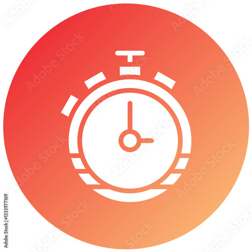 Stopwatch Vector Design Icon Style
