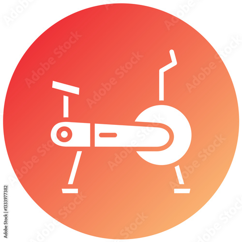 Exercise Bike Vector Design Icon Style