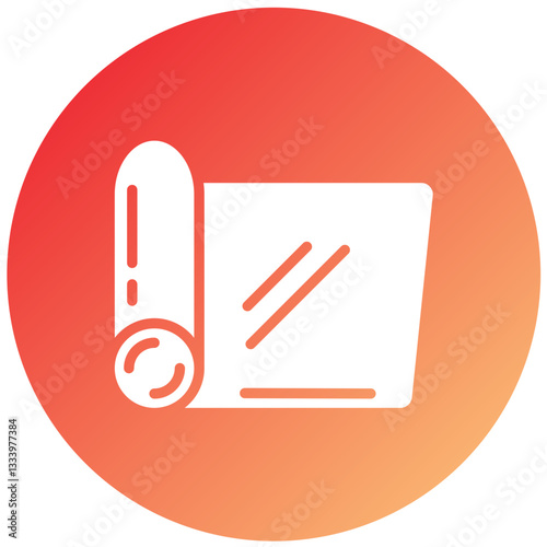 Yoga Mat Vector Design Icon Style